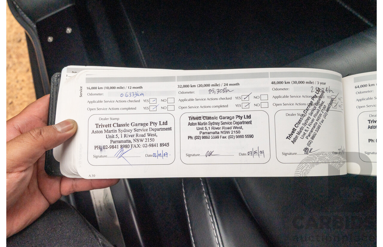 9/2006 Aston Martin V8 Vantage 2d Coupe Onyx Black Metallic 4.3L