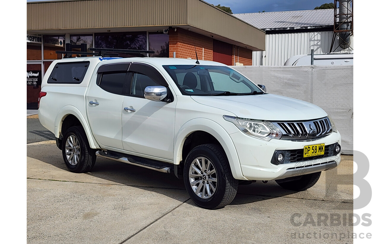 5/2015 Mitsubishi Triton GLS (4x4) MQ MY16 Dual Cab Utility White 2.4L
