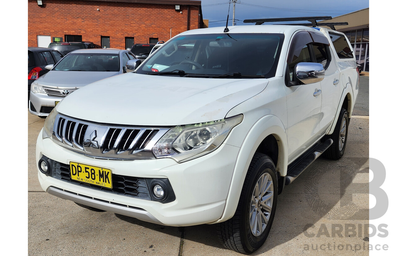 5/2015 Mitsubishi Triton GLS (4x4) MQ MY16 Dual Cab Utility White 2.4L