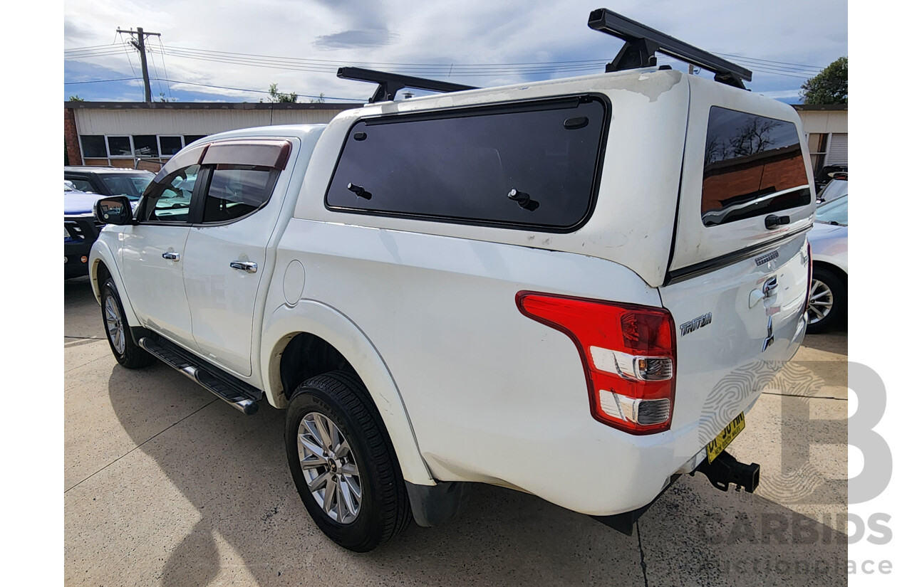 5/2015 Mitsubishi Triton GLS (4x4) MQ MY16 Dual Cab Utility White 2.4L