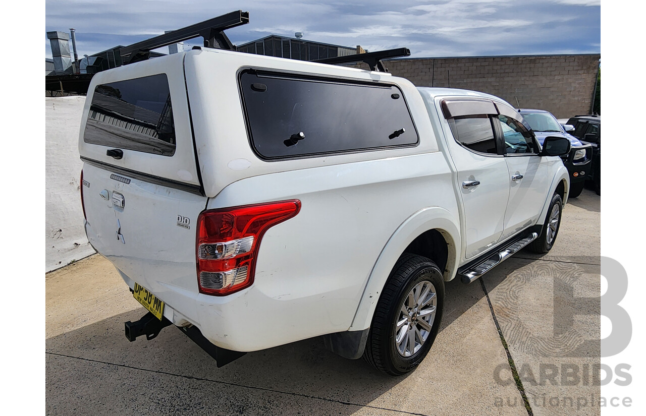 5/2015 Mitsubishi Triton GLS (4x4) MQ MY16 Dual Cab Utility White 2.4L