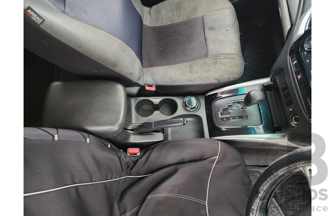 5/2015 Mitsubishi Triton GLS (4x4) MQ MY16 Dual Cab Utility White 2.4L