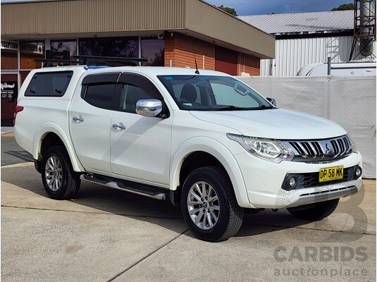 5/2015 Mitsubishi Triton GLS (4x4) MQ MY16 Dual Cab Utility White 2.4L