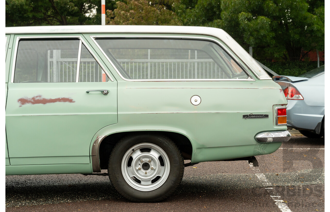 1/1965 Holden HD Special 4d Wagon Narrogin Green / Ivory 2.9L