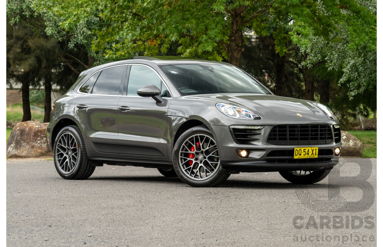 7/2017 Porsche Macan S Diesel (AWD) MY17 4d Wagon Agate Grey Metallic Turbo Diesel V6 3.0L