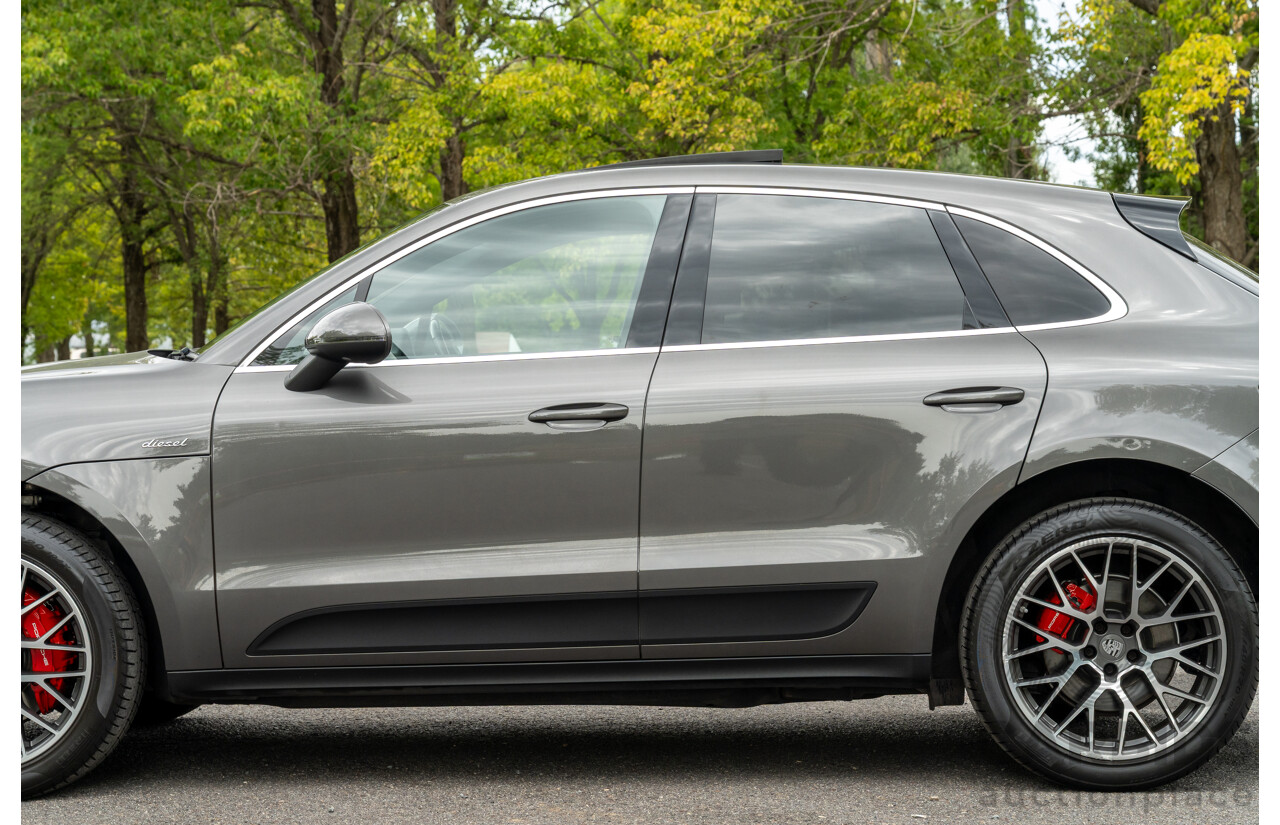 7/2017 Porsche Macan S Diesel (AWD) MY17 4d Wagon Agate Grey Metallic Turbo Diesel V6 3.0L