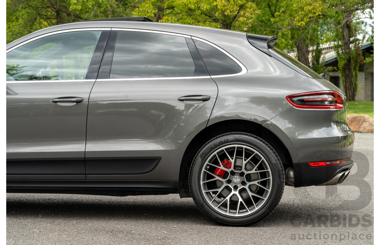 7/2017 Porsche Macan S Diesel (AWD) MY17 4d Wagon Agate Grey Metallic Turbo Diesel V6 3.0L