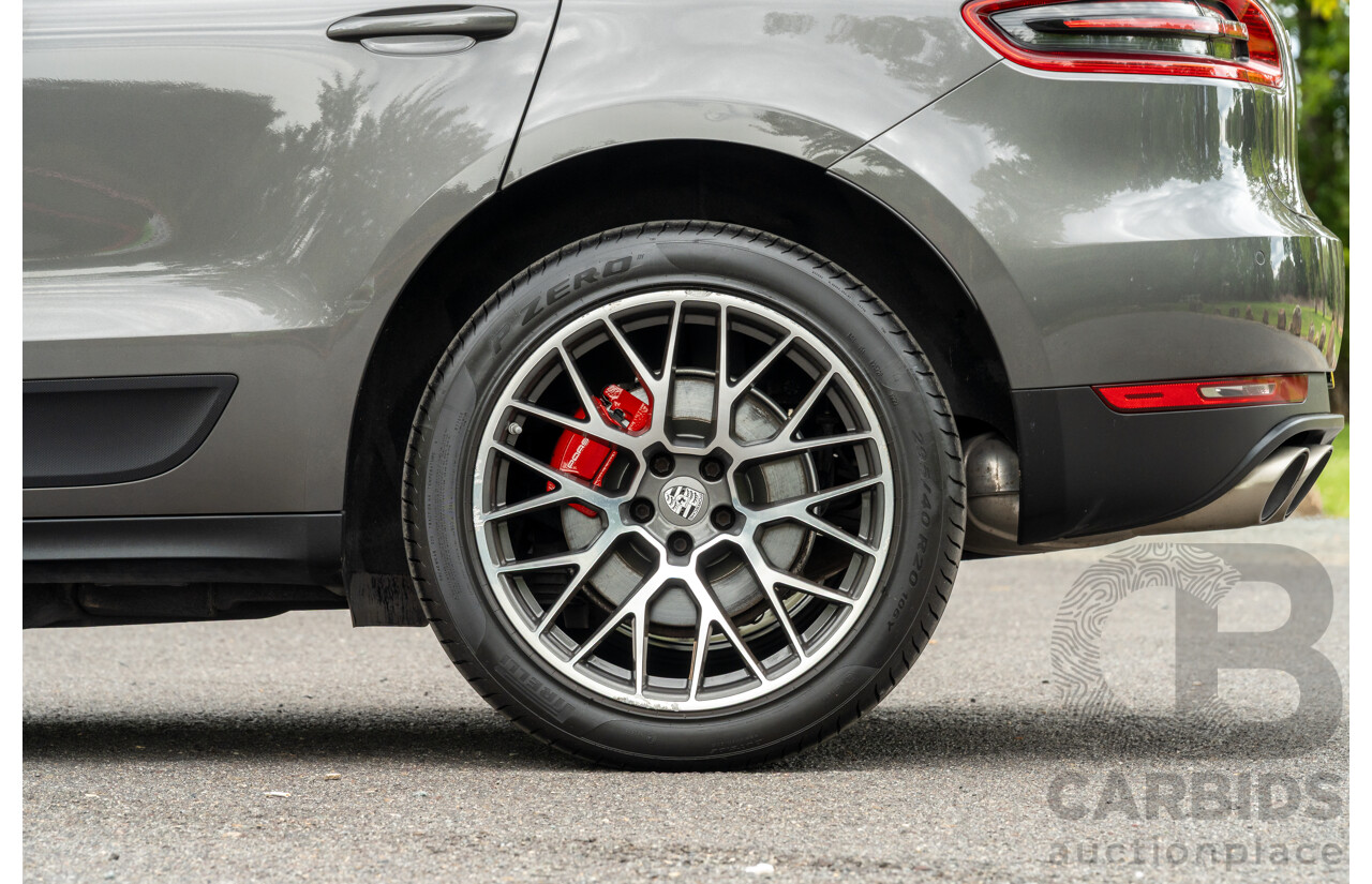 7/2017 Porsche Macan S Diesel (AWD) MY17 4d Wagon Agate Grey Metallic Turbo Diesel V6 3.0L