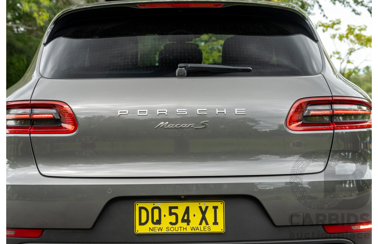 7/2017 Porsche Macan S Diesel (AWD) MY17 4d Wagon Agate Grey Metallic Turbo Diesel V6 3.0L