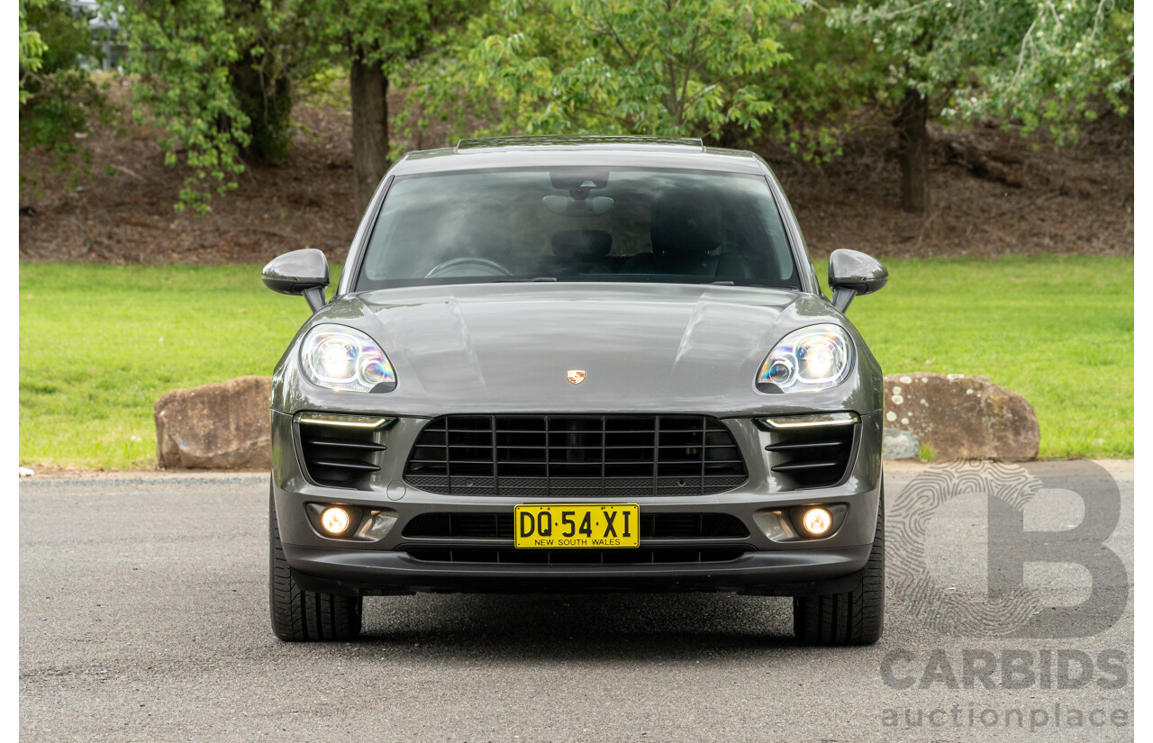 7/2017 Porsche Macan S Diesel (AWD) MY17 4d Wagon Agate Grey Metallic Turbo Diesel V6 3.0L