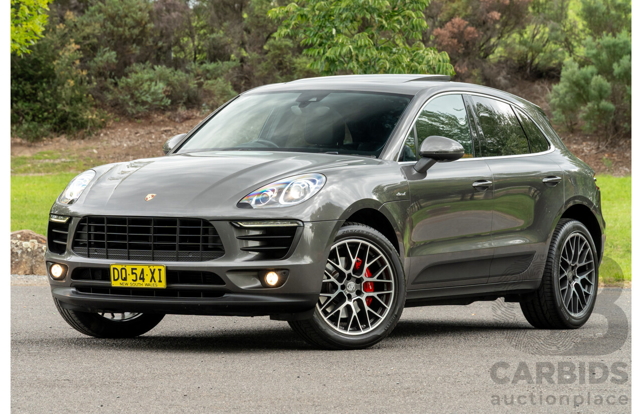 7/2017 Porsche Macan S Diesel (AWD) MY17 4d Wagon Agate Grey Metallic Turbo Diesel V6 3.0L