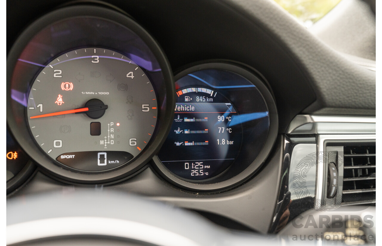 7/2017 Porsche Macan S Diesel (AWD) MY17 4d Wagon Agate Grey Metallic Turbo Diesel V6 3.0L