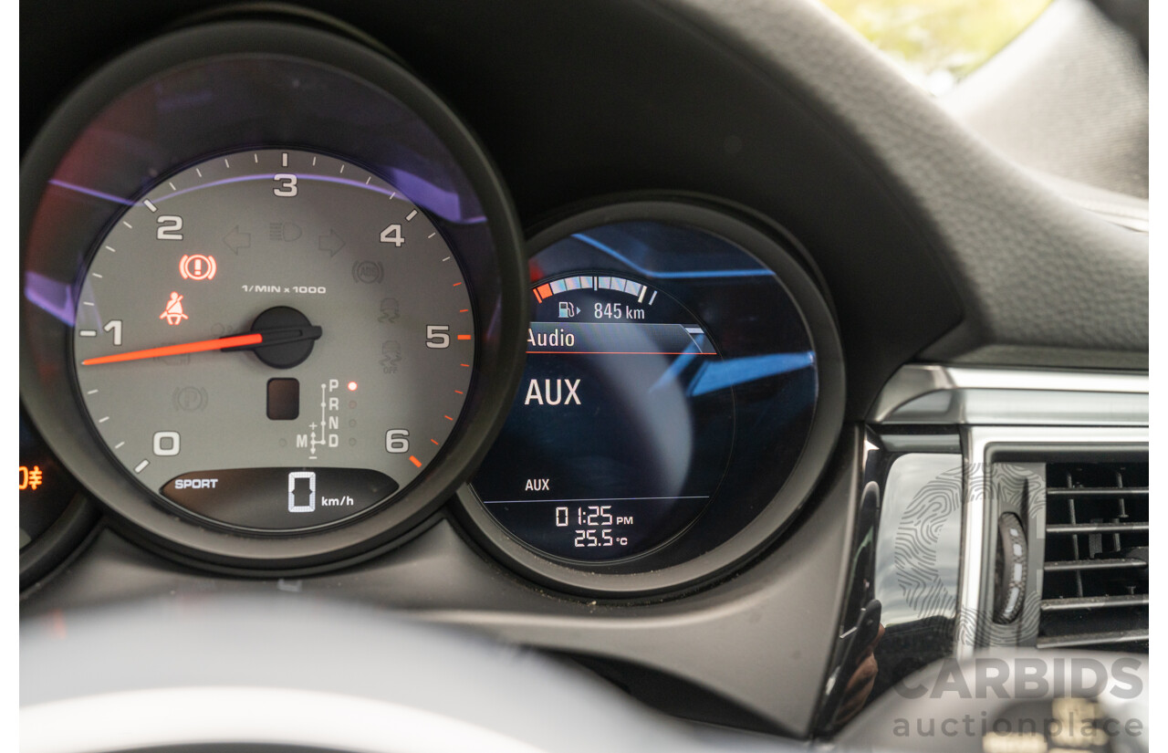 7/2017 Porsche Macan S Diesel (AWD) MY17 4d Wagon Agate Grey Metallic Turbo Diesel V6 3.0L