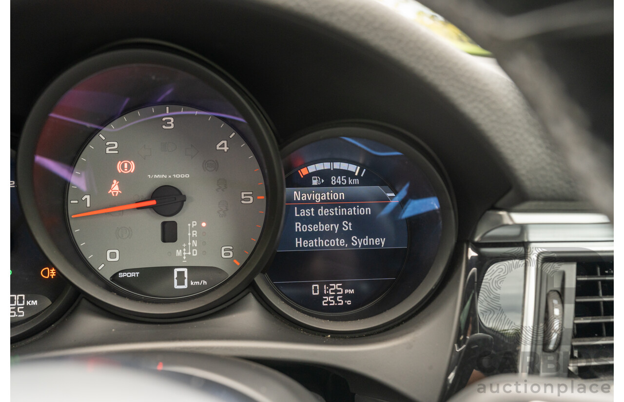 7/2017 Porsche Macan S Diesel (AWD) MY17 4d Wagon Agate Grey Metallic Turbo Diesel V6 3.0L