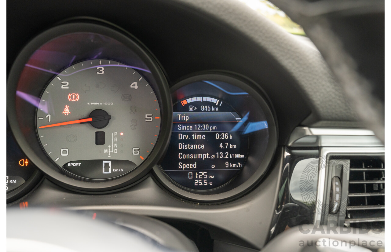 7/2017 Porsche Macan S Diesel (AWD) MY17 4d Wagon Agate Grey Metallic Turbo Diesel V6 3.0L