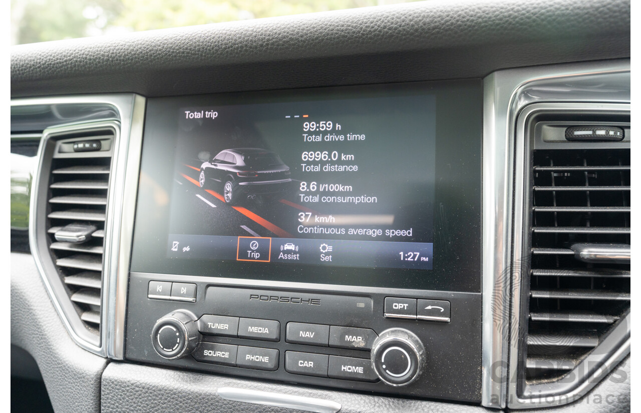 7/2017 Porsche Macan S Diesel (AWD) MY17 4d Wagon Agate Grey Metallic Turbo Diesel V6 3.0L