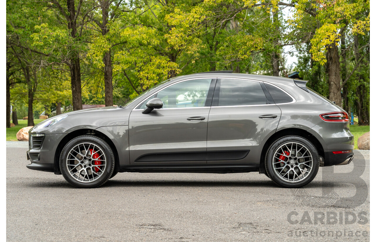 7/2017 Porsche Macan S Diesel (AWD) MY17 4d Wagon Agate Grey Metallic Turbo Diesel V6 3.0L