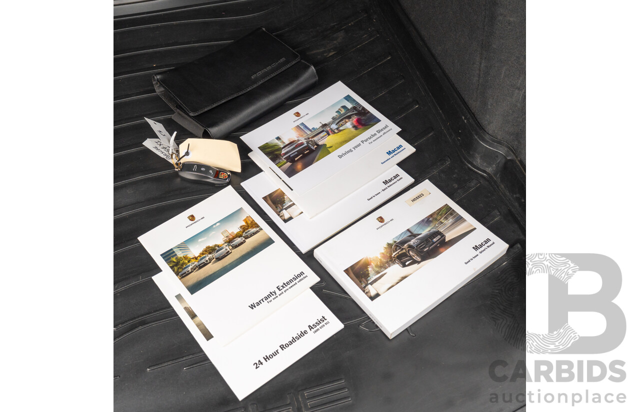 7/2017 Porsche Macan S Diesel (AWD) MY17 4d Wagon Agate Grey Metallic Turbo Diesel V6 3.0L