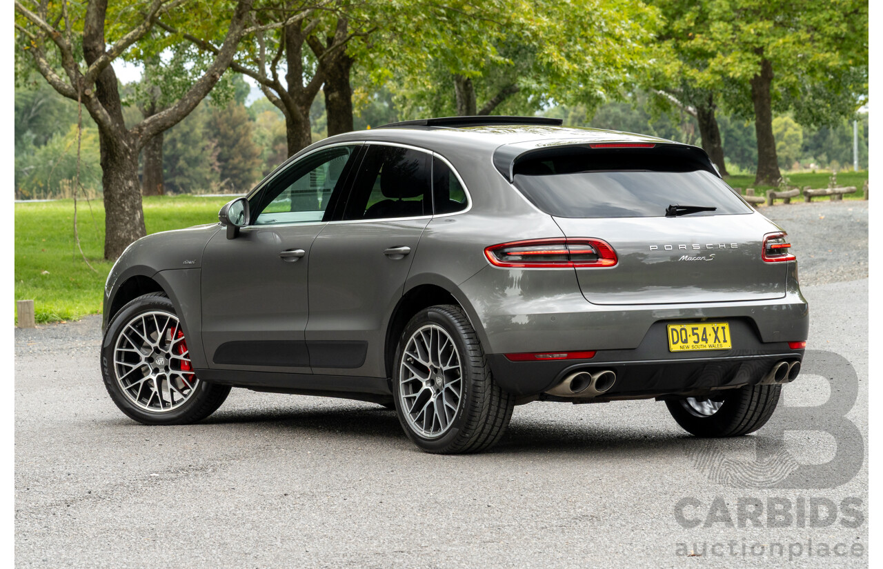 7/2017 Porsche Macan S Diesel (AWD) MY17 4d Wagon Agate Grey Metallic Turbo Diesel V6 3.0L