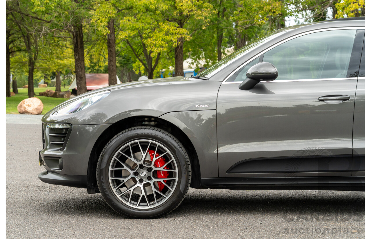 7/2017 Porsche Macan S Diesel (AWD) MY17 4d Wagon Agate Grey Metallic Turbo Diesel V6 3.0L