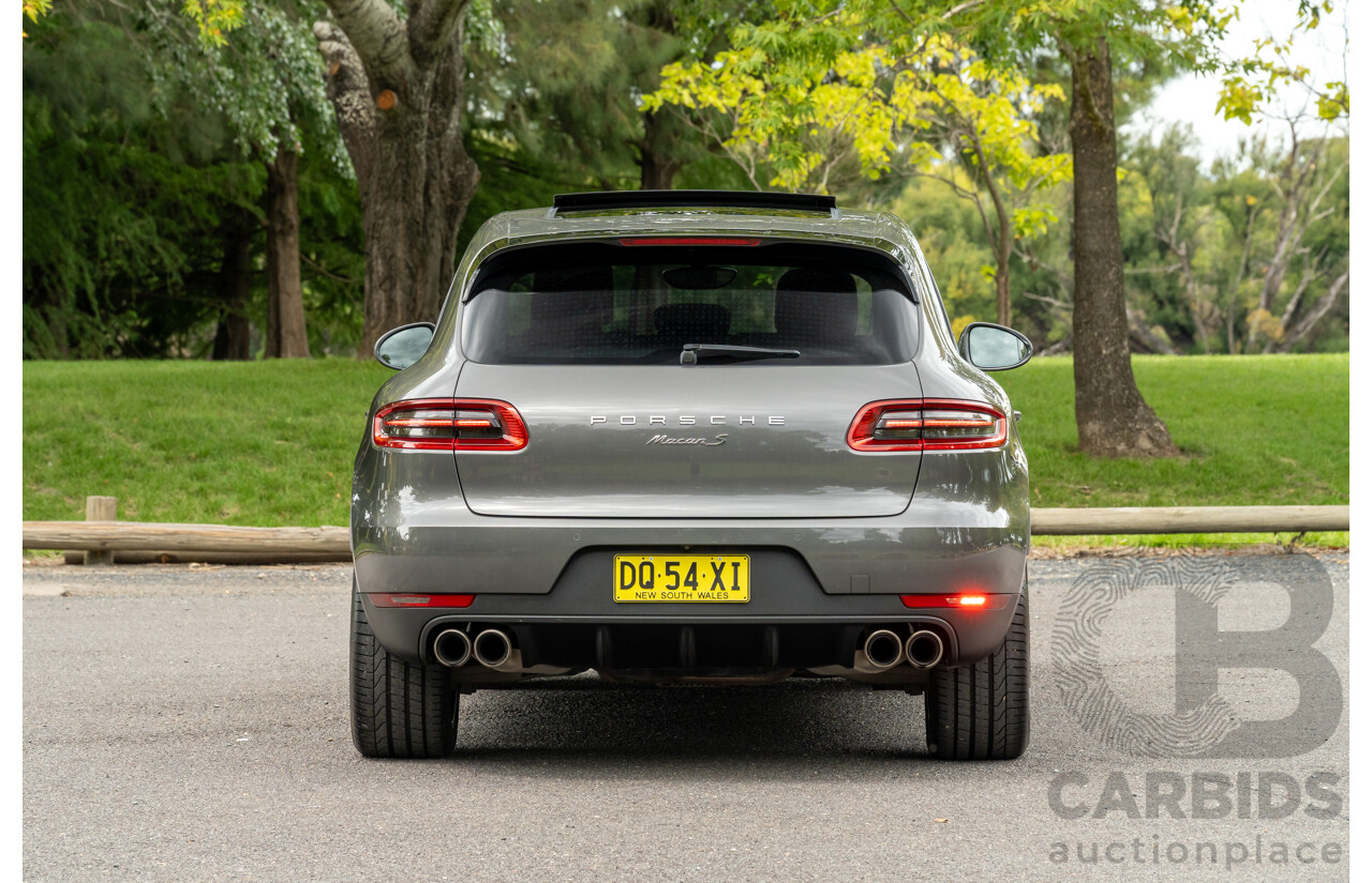 7/2017 Porsche Macan S Diesel (AWD) MY17 4d Wagon Agate Grey Metallic Turbo Diesel V6 3.0L