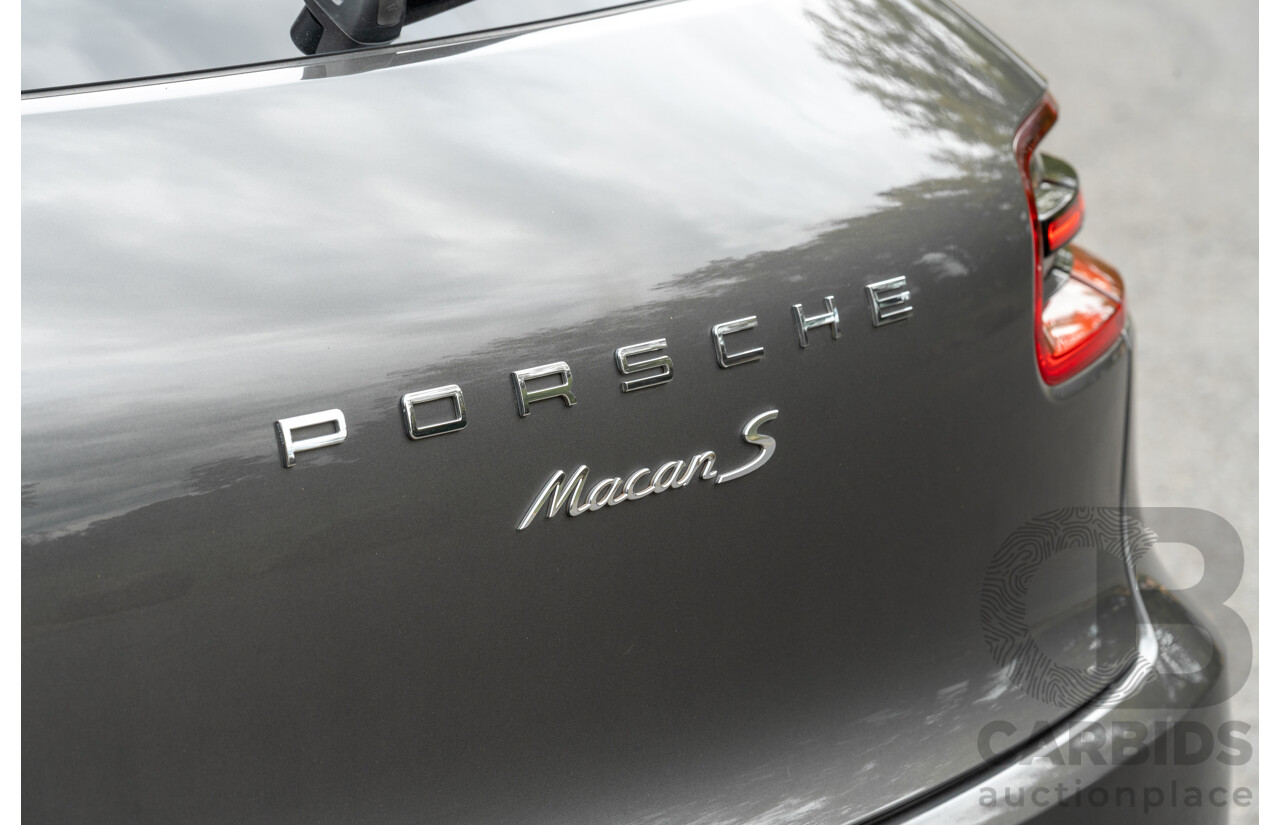 7/2017 Porsche Macan S Diesel (AWD) MY17 4d Wagon Agate Grey Metallic Turbo Diesel V6 3.0L