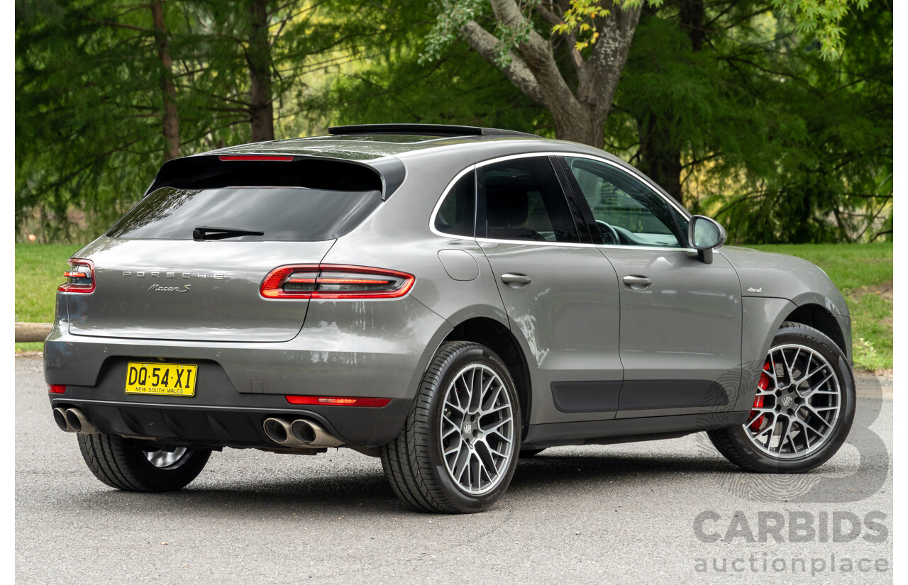 7/2017 Porsche Macan S Diesel (AWD) MY17 4d Wagon Agate Grey Metallic Turbo Diesel V6 3.0L