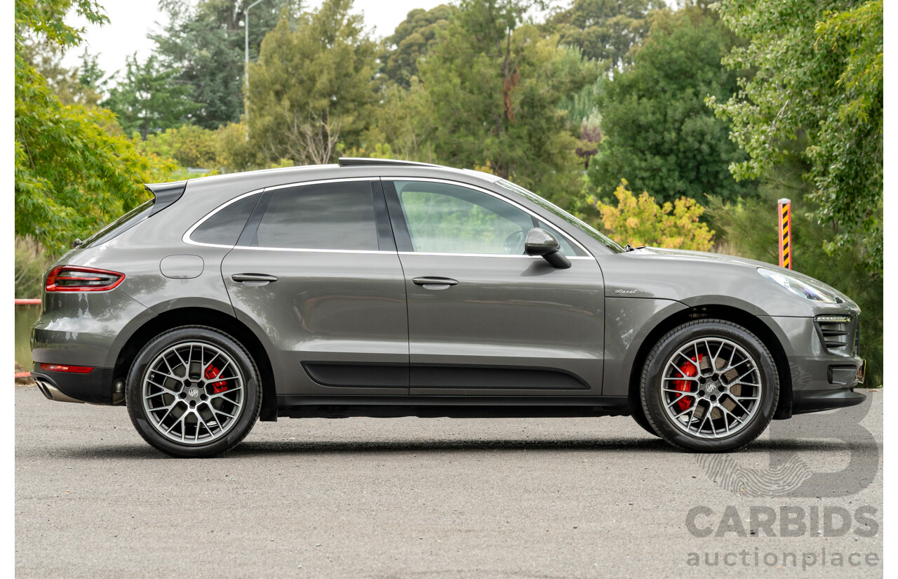 7/2017 Porsche Macan S Diesel (AWD) MY17 4d Wagon Agate Grey Metallic Turbo Diesel V6 3.0L
