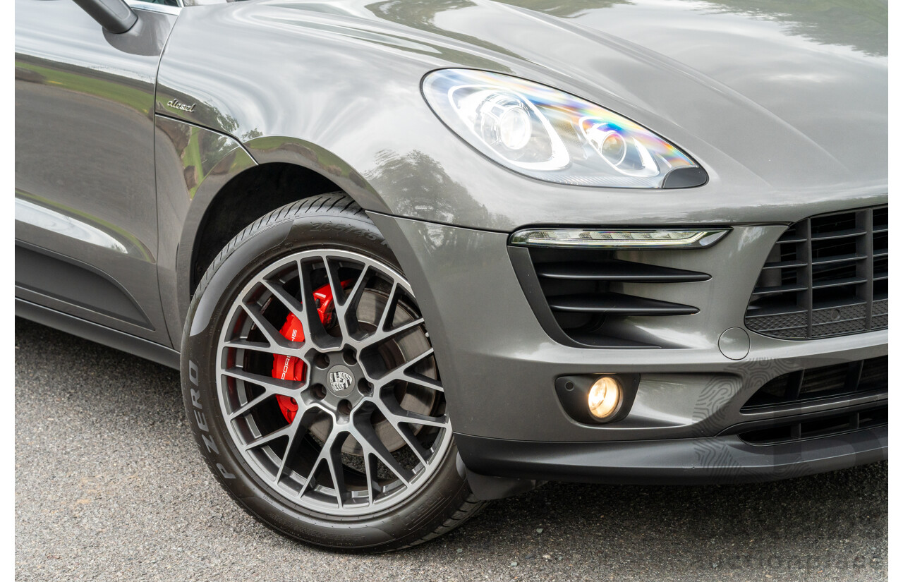 7/2017 Porsche Macan S Diesel (AWD) MY17 4d Wagon Agate Grey Metallic Turbo Diesel V6 3.0L