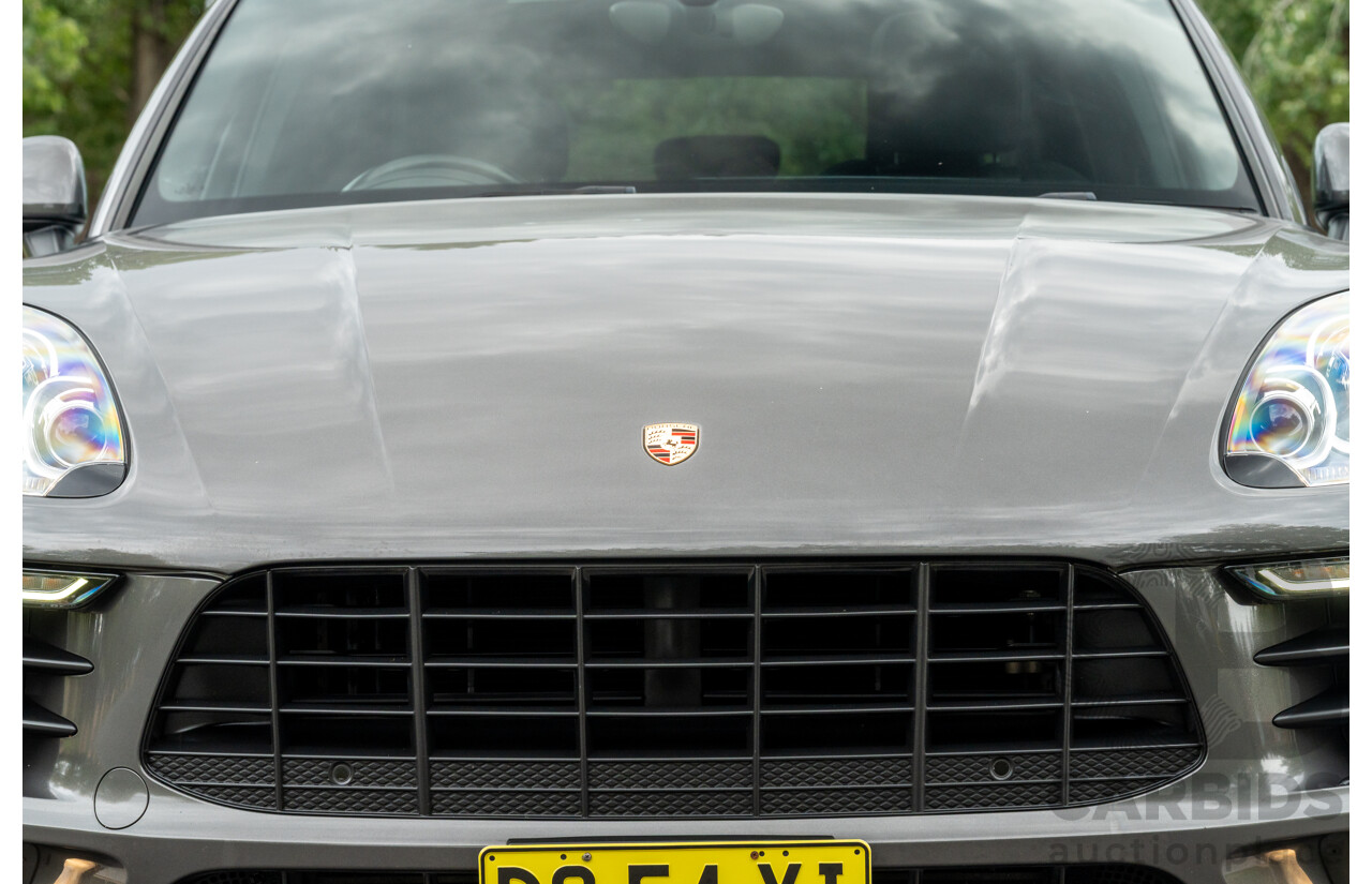 7/2017 Porsche Macan S Diesel (AWD) MY17 4d Wagon Agate Grey Metallic Turbo Diesel V6 3.0L