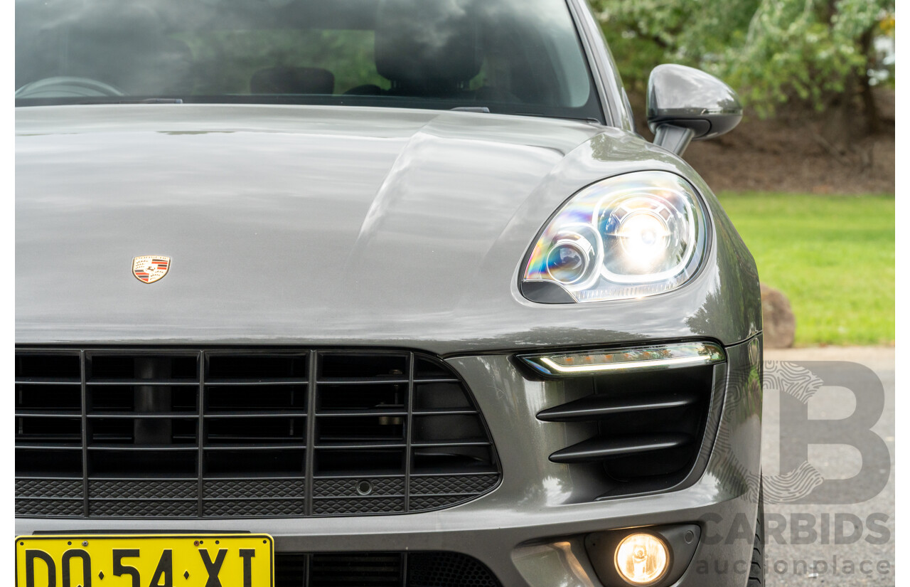 7/2017 Porsche Macan S Diesel (AWD) MY17 4d Wagon Agate Grey Metallic Turbo Diesel V6 3.0L