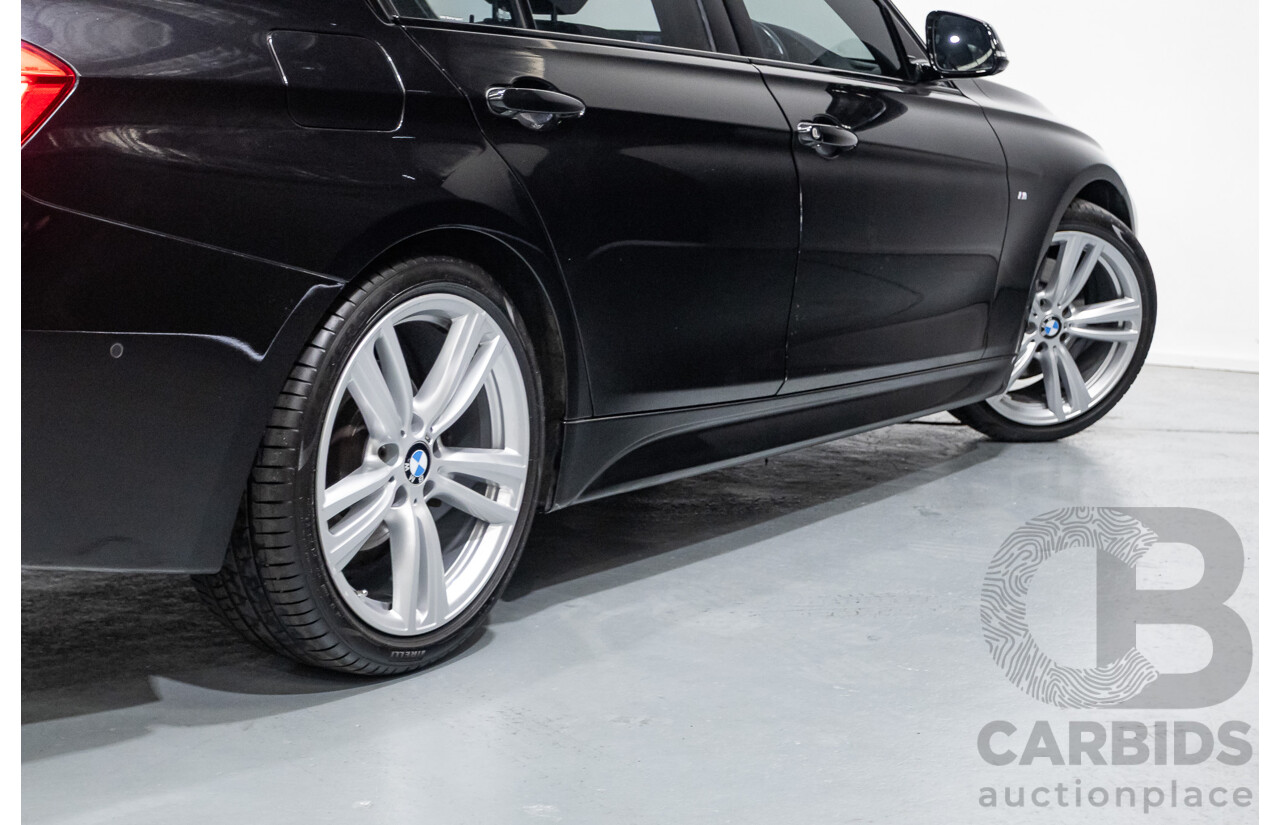 06/2017 BMW 330i M-Sport F30 LCI MY18 4D Sedan Black Sapphire Metallic Turbo 2.0L