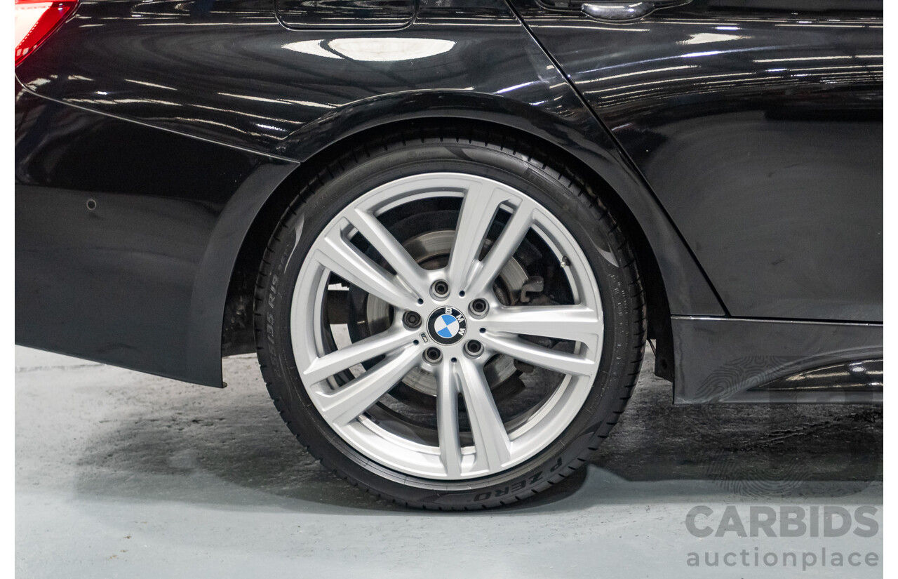 06/2017 BMW 330i M-Sport F30 LCI MY18 4D Sedan Black Sapphire Metallic Turbo 2.0L