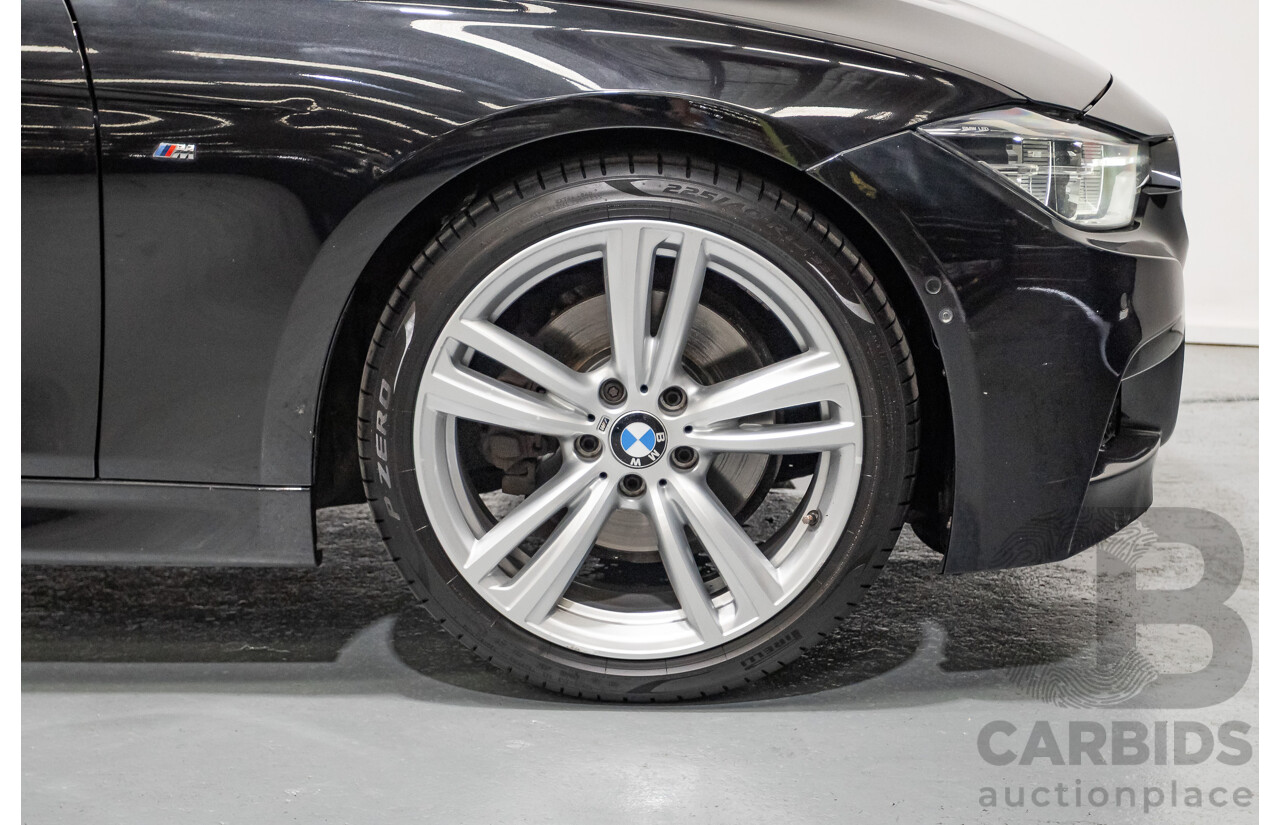 06/2017 BMW 330i M-Sport F30 LCI MY18 4D Sedan Black Sapphire Metallic Turbo 2.0L