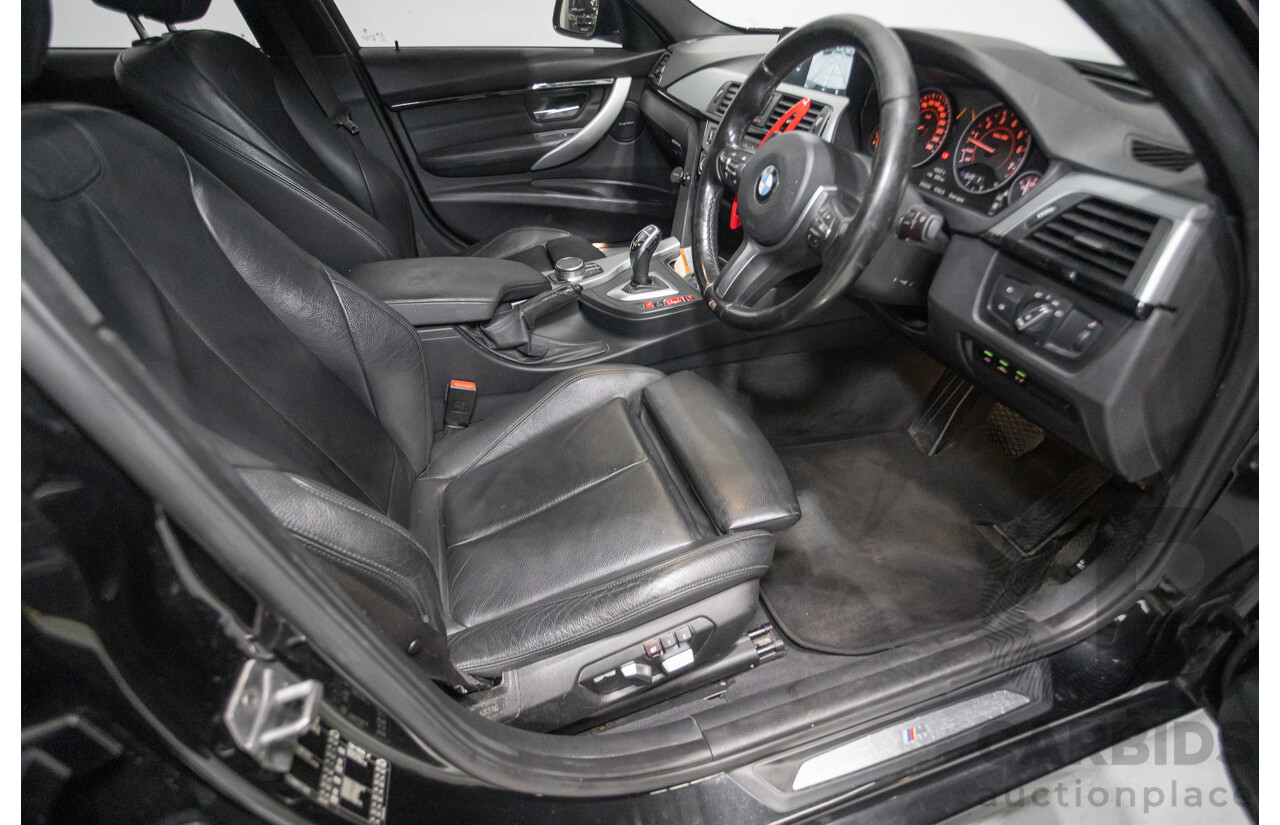 06/2017 BMW 330i M-Sport F30 LCI MY18 4D Sedan Black Sapphire Metallic Turbo 2.0L