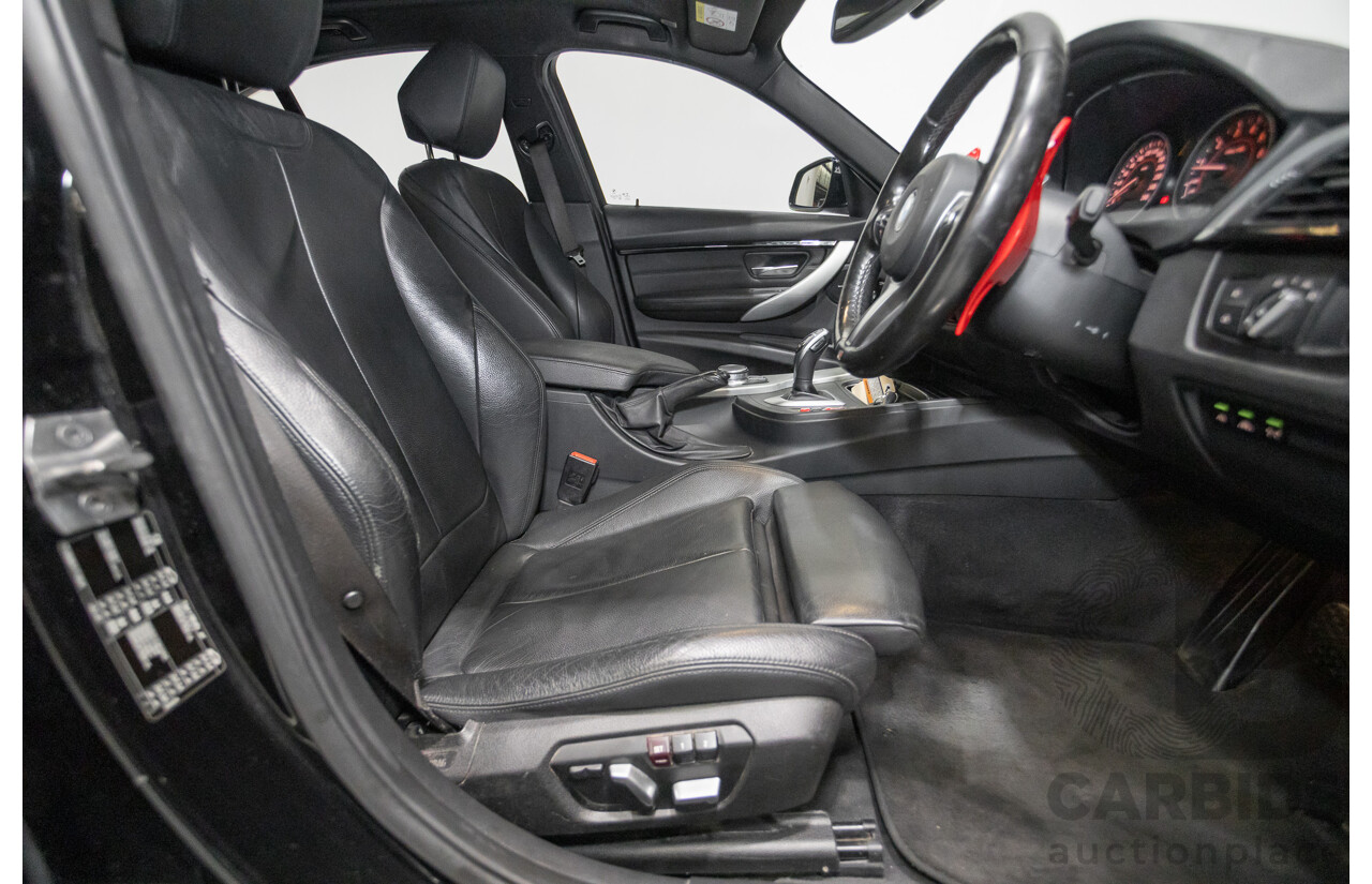 06/2017 BMW 330i M-Sport F30 LCI MY18 4D Sedan Black Sapphire Metallic Turbo 2.0L