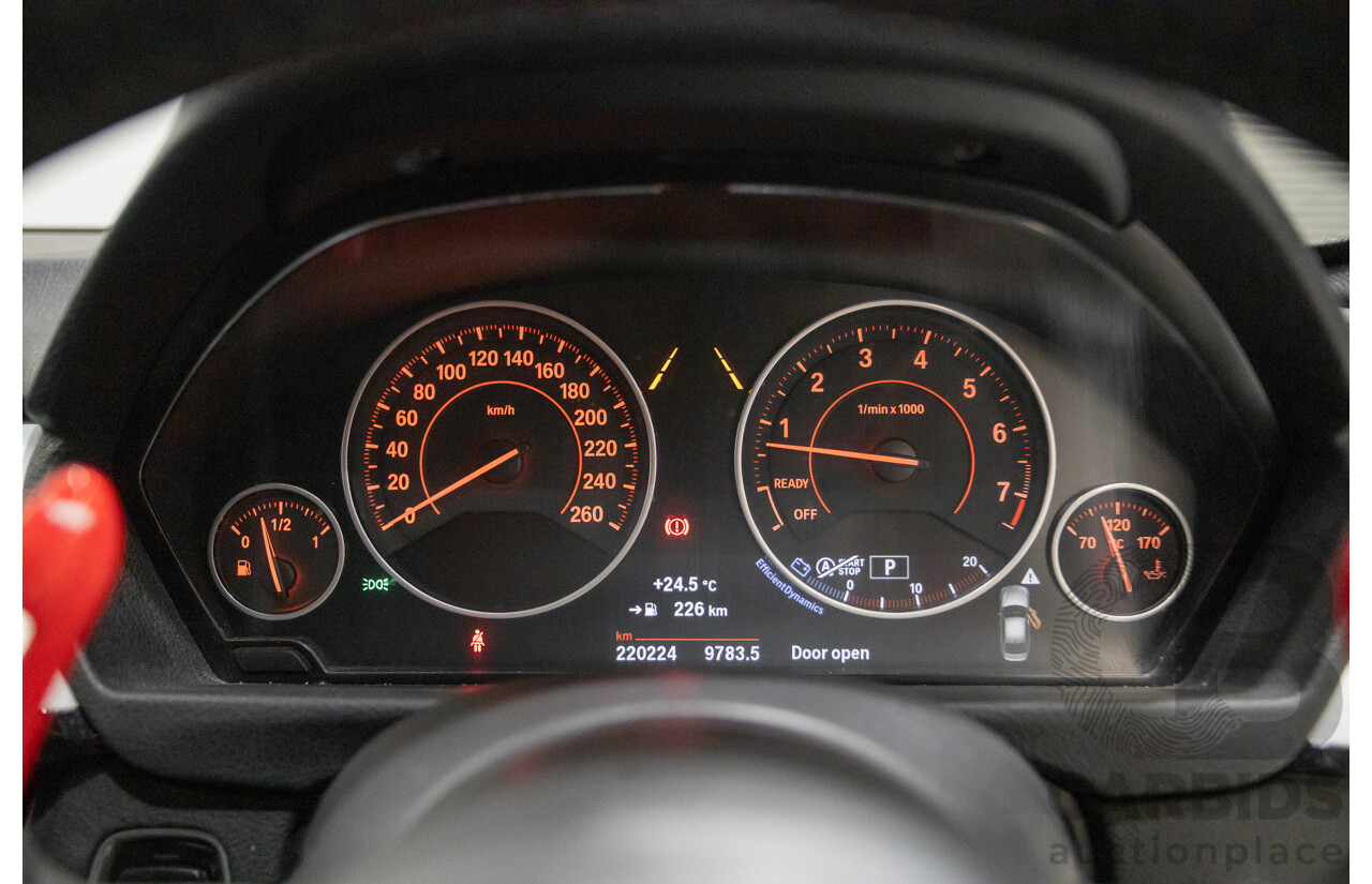 06/2017 BMW 330i M-Sport F30 LCI MY18 4D Sedan Black Sapphire Metallic Turbo 2.0L