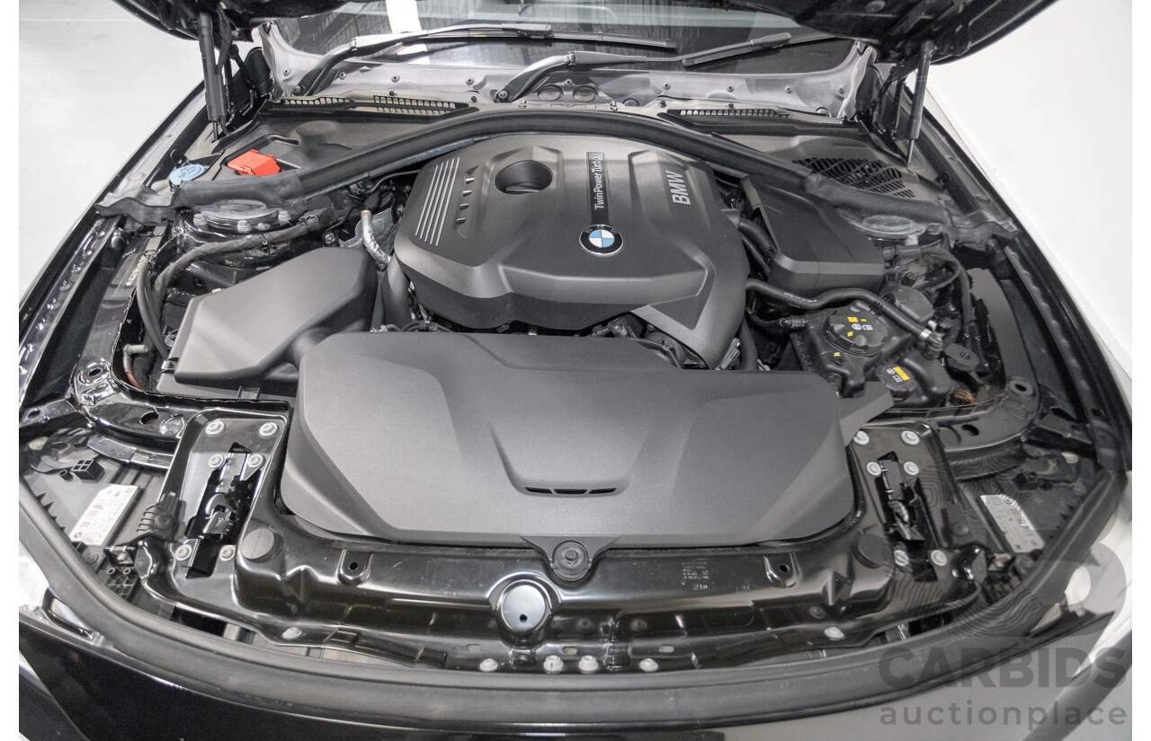 06/2017 BMW 330i M-Sport F30 LCI MY18 4D Sedan Black Sapphire Metallic Turbo 2.0L