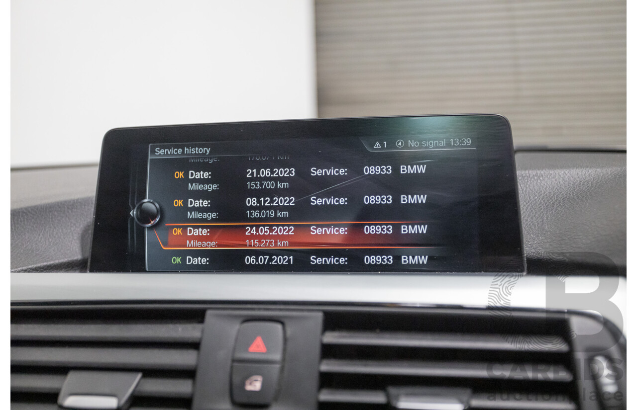 06/2017 BMW 330i M-Sport F30 LCI MY18 4D Sedan Black Sapphire Metallic Turbo 2.0L