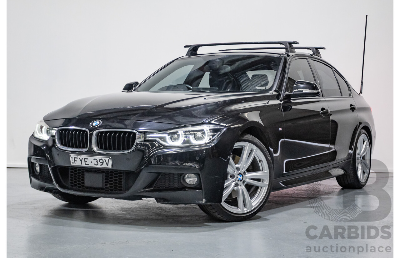 06/2017 BMW 330i M-Sport F30 LCI MY18 4D Sedan Black Sapphire Metallic Turbo 2.0L