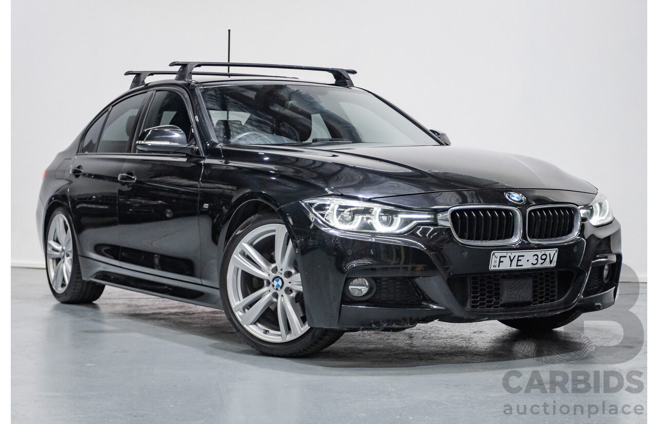 06/2017 BMW 330i M-Sport F30 LCI MY18 4D Sedan Black Sapphire Metallic Turbo 2.0L