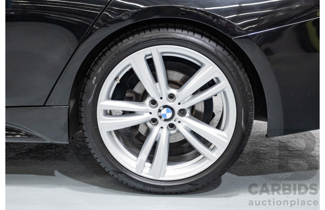 06/2017 BMW 330i M-Sport F30 LCI MY18 4D Sedan Black Sapphire Metallic Turbo 2.0L