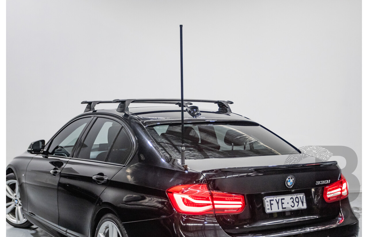 06/2017 BMW 330i M-Sport F30 LCI MY18 4D Sedan Black Sapphire Metallic Turbo 2.0L