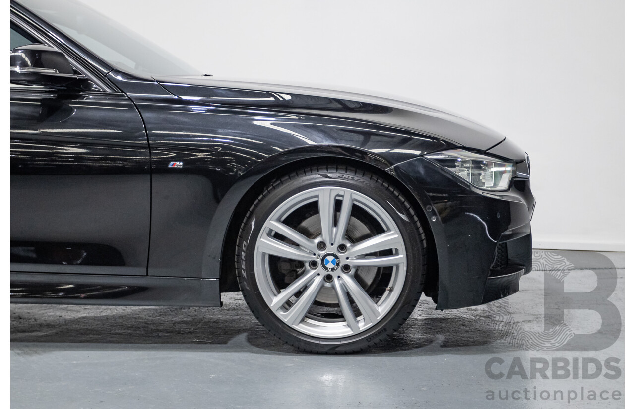 06/2017 BMW 330i M-Sport F30 LCI MY18 4D Sedan Black Sapphire Metallic Turbo 2.0L