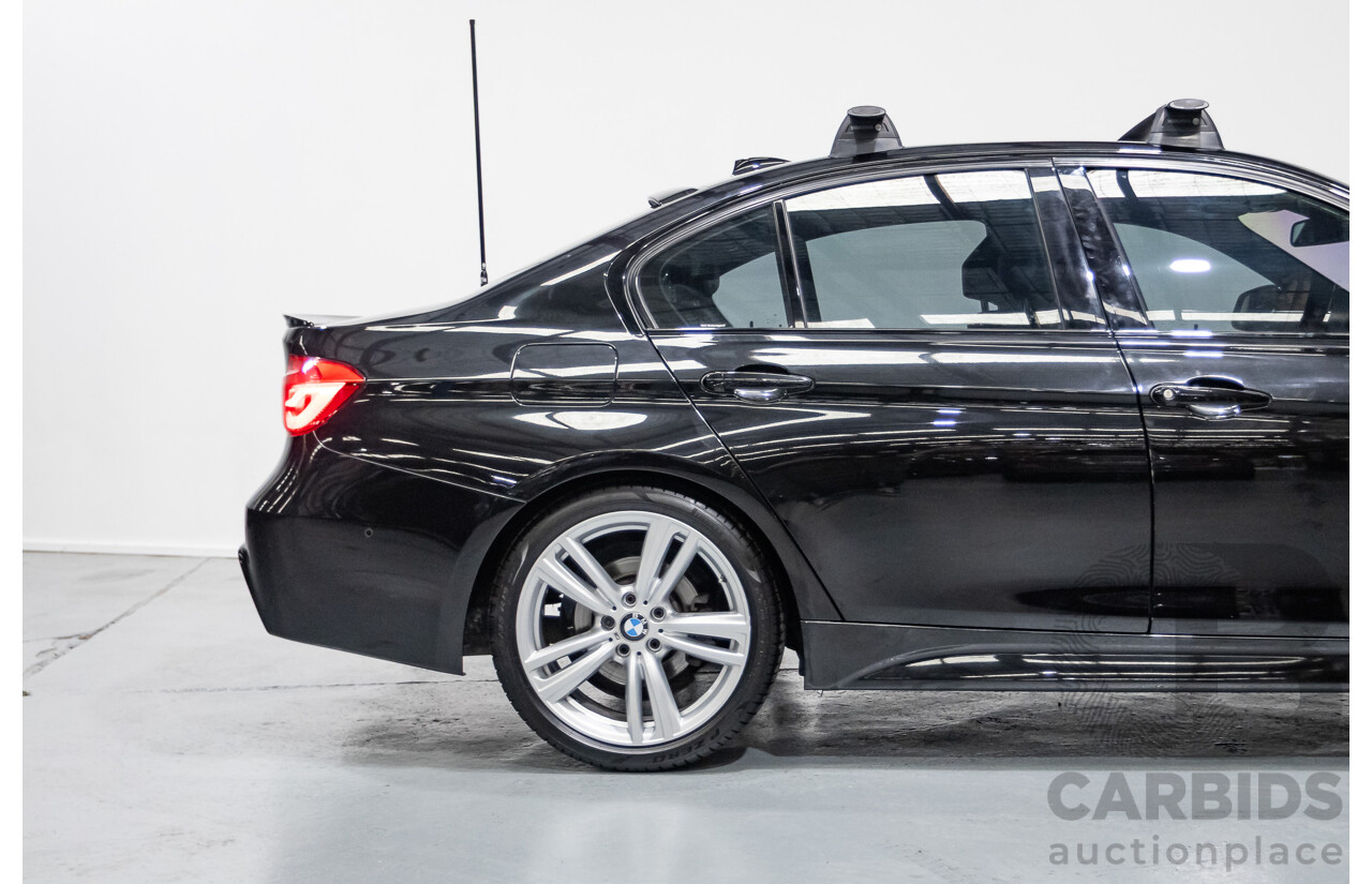 06/2017 BMW 330i M-Sport F30 LCI MY18 4D Sedan Black Sapphire Metallic Turbo 2.0L