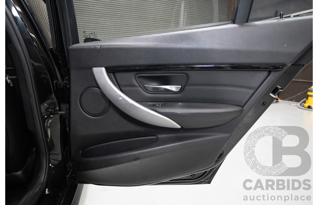 06/2017 BMW 330i M-Sport F30 LCI MY18 4D Sedan Black Sapphire Metallic Turbo 2.0L