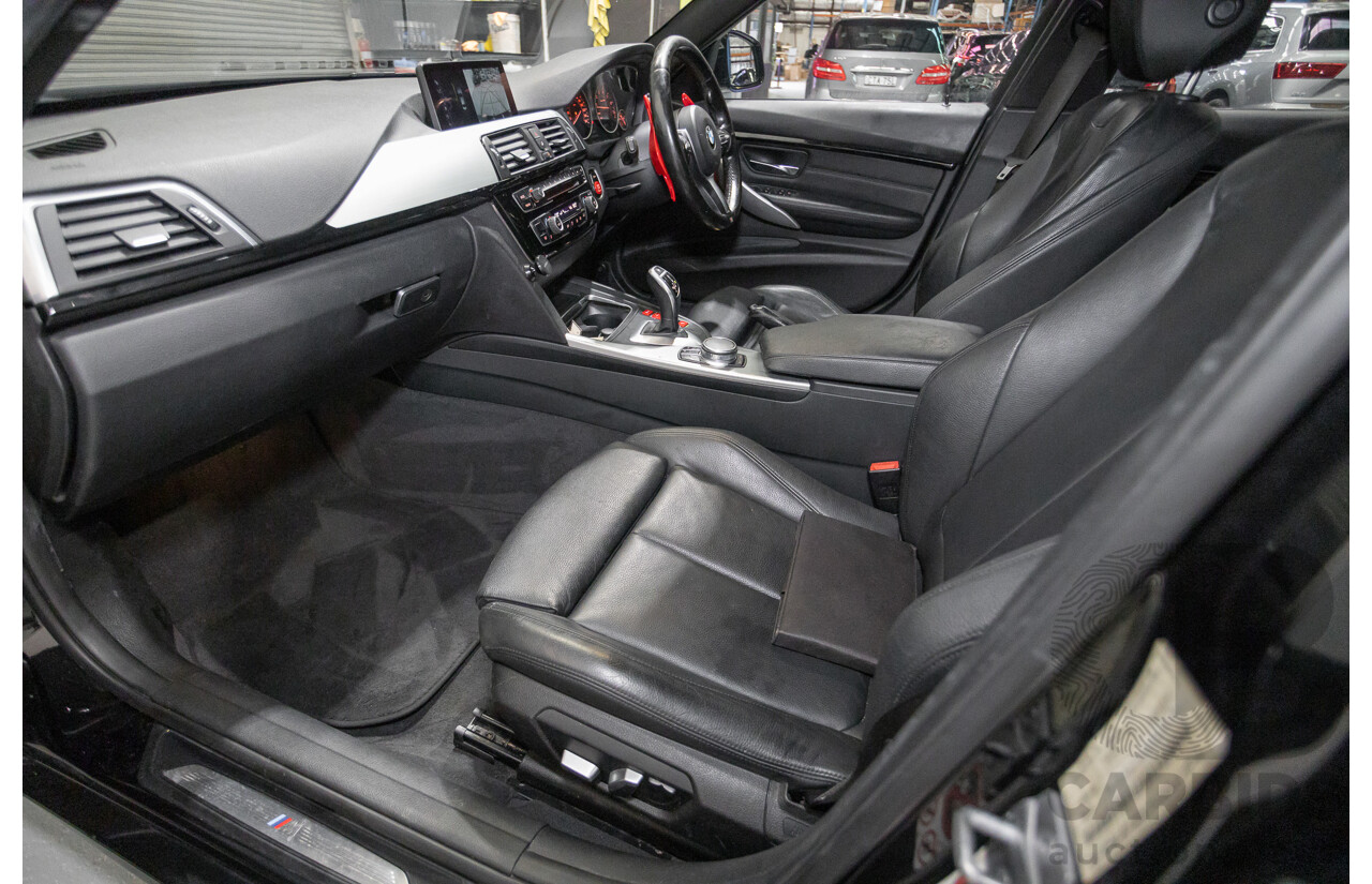 06/2017 BMW 330i M-Sport F30 LCI MY18 4D Sedan Black Sapphire Metallic Turbo 2.0L