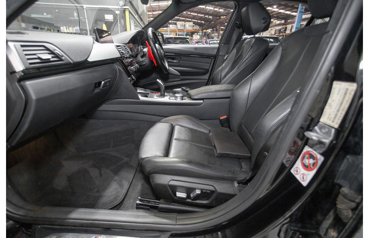 06/2017 BMW 330i M-Sport F30 LCI MY18 4D Sedan Black Sapphire Metallic Turbo 2.0L