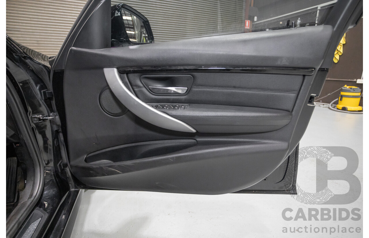 06/2017 BMW 330i M-Sport F30 LCI MY18 4D Sedan Black Sapphire Metallic Turbo 2.0L