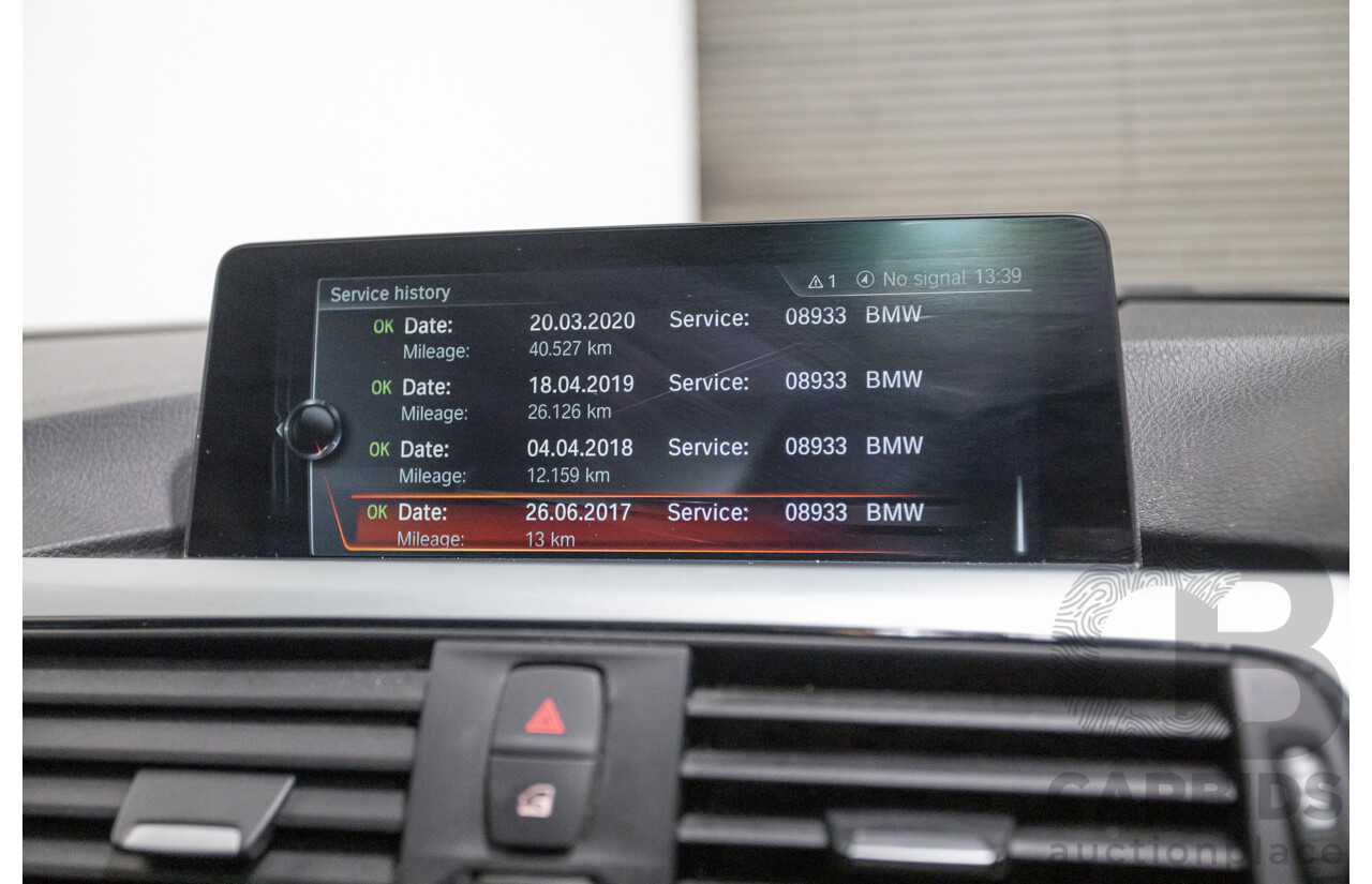 06/2017 BMW 330i M-Sport F30 LCI MY18 4D Sedan Black Sapphire Metallic Turbo 2.0L